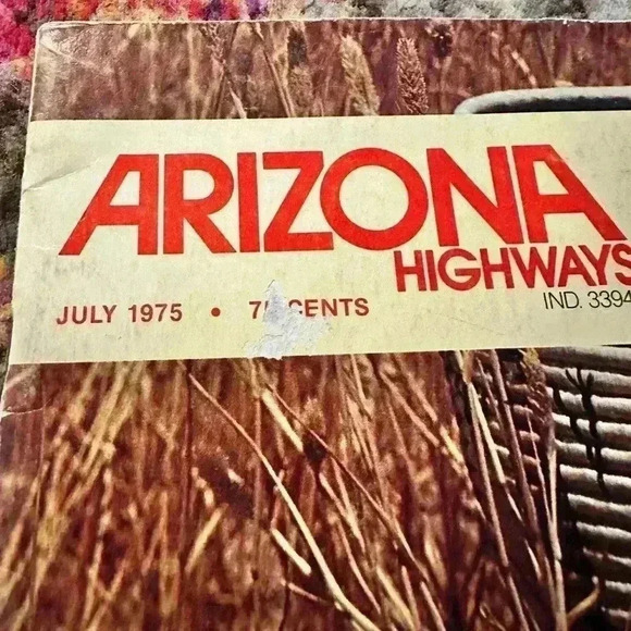 ARIZONA HIGHWAYS JULY 1975 English, Monthly NATIVE AMERICAN BASKETRY. - Picture 2 of 10
